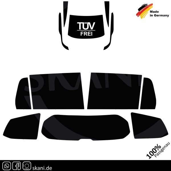 Tönungsfolie passgenau für - Citroen C4 Grand Picasso (2.Gen) VAN 2013+