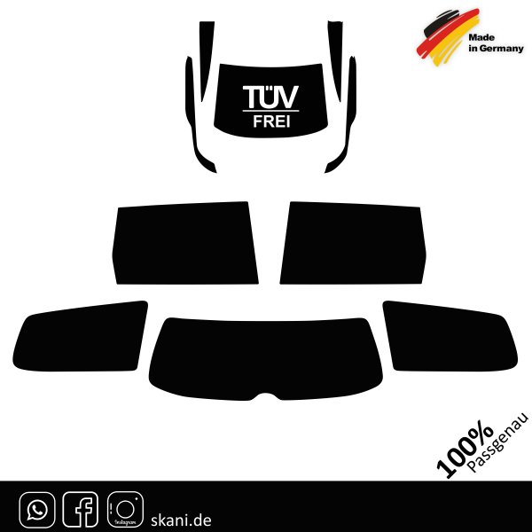Tönungsfolie passgenau für - VW Passat Variant (B6) (3C) Kombi 2005-2010